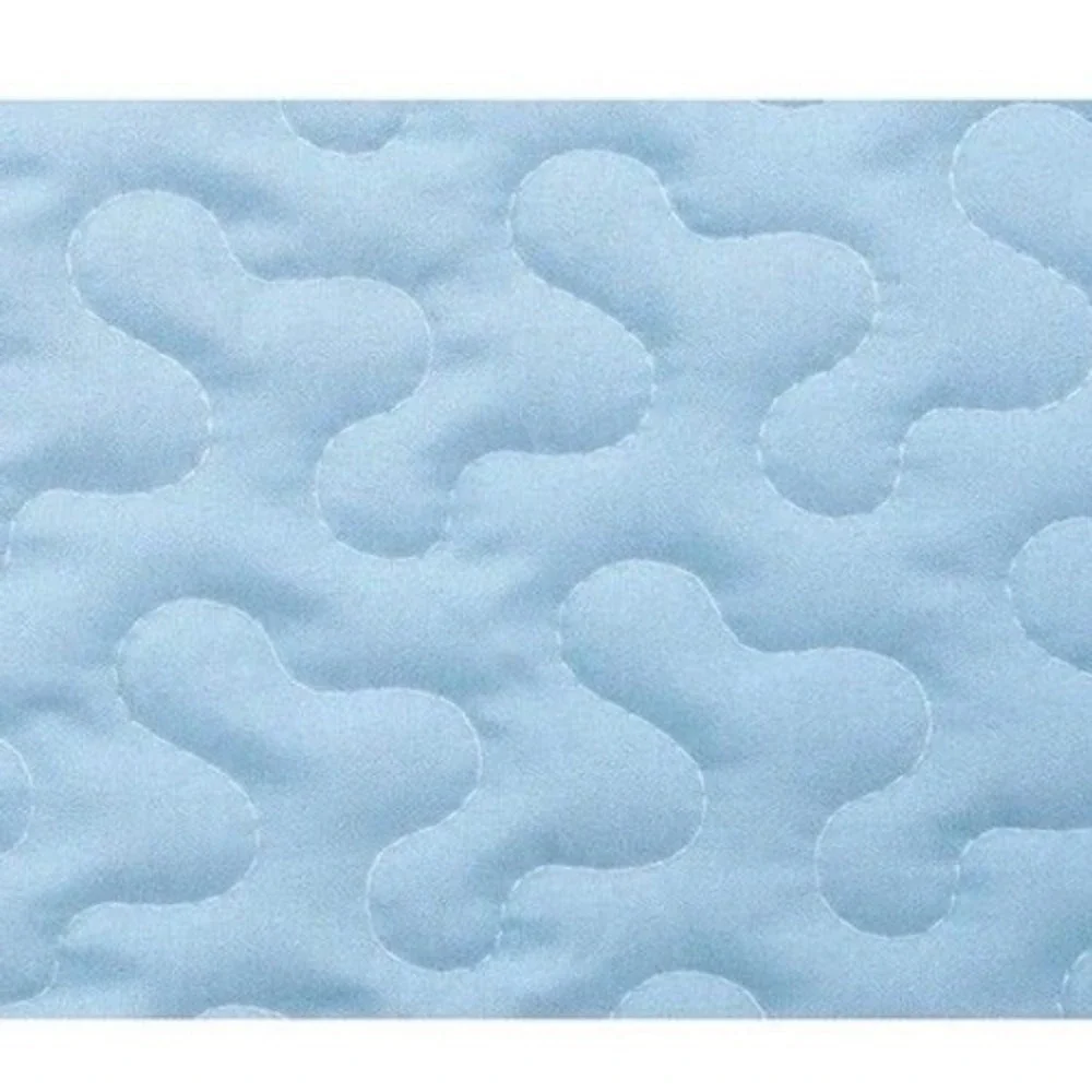 Sea Waves Blue White Quilt Set Twin Ocean Reversible Coastal Comforter Shams